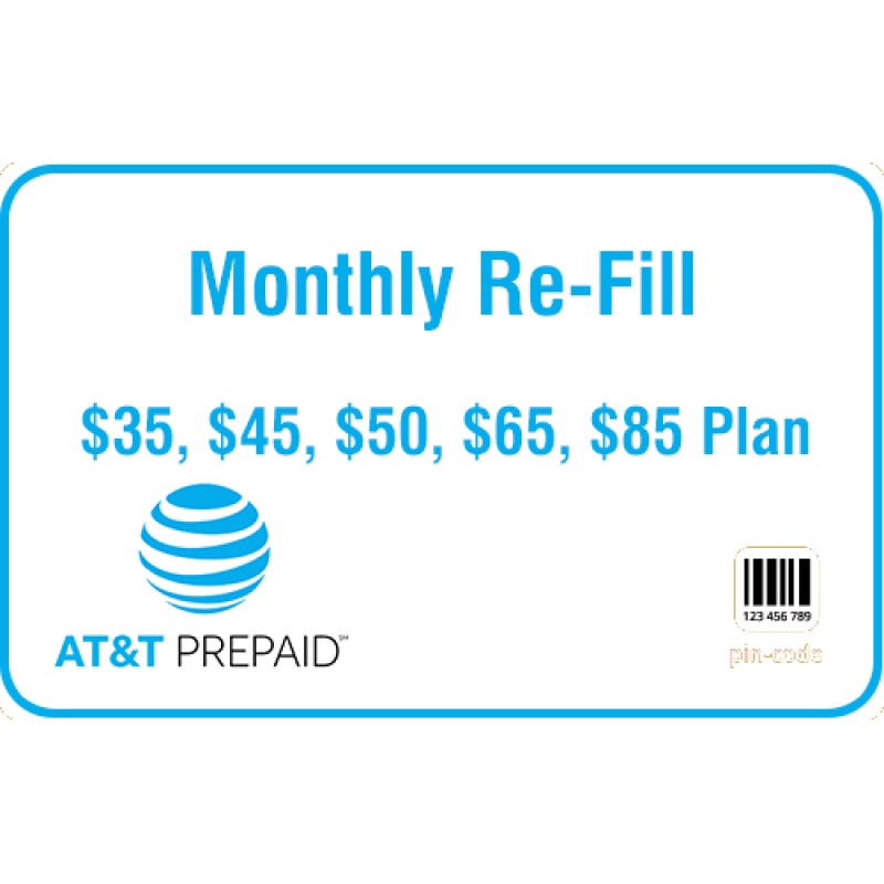 AT&T Prepaid Monthly Refill