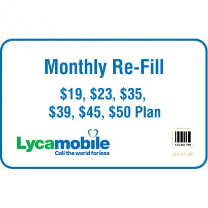 Lyca Mobile Monthly Refill