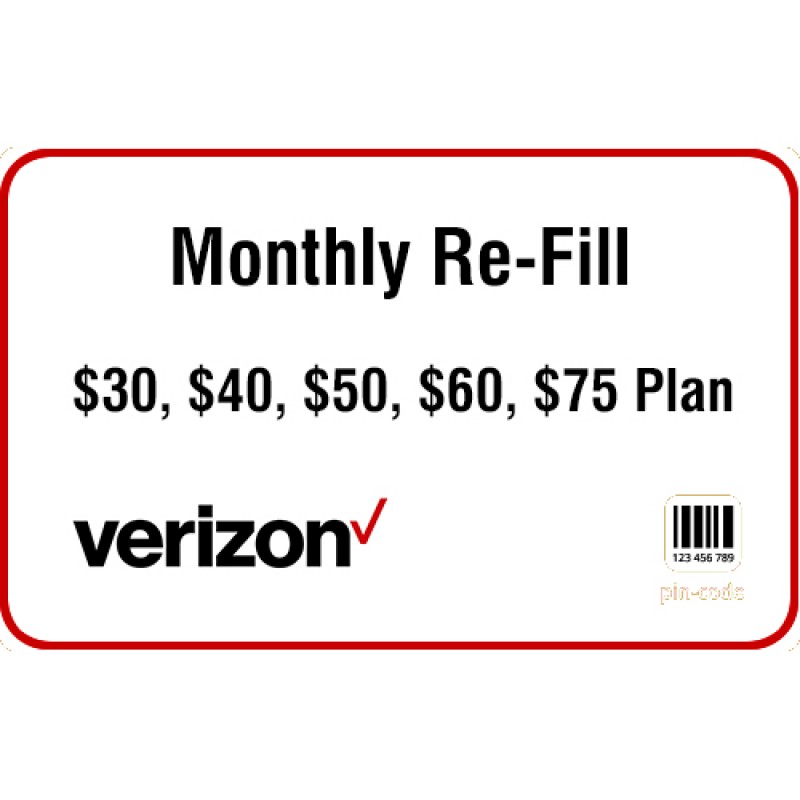 Verizon Prepaid Monthly Refill